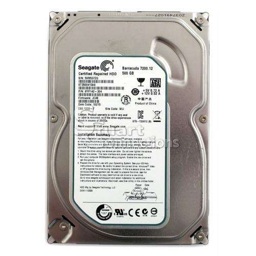 Seagate 500GB 7200RPM Sata 3.5' HDD